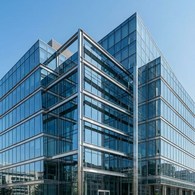 Modern corporate office building architecture